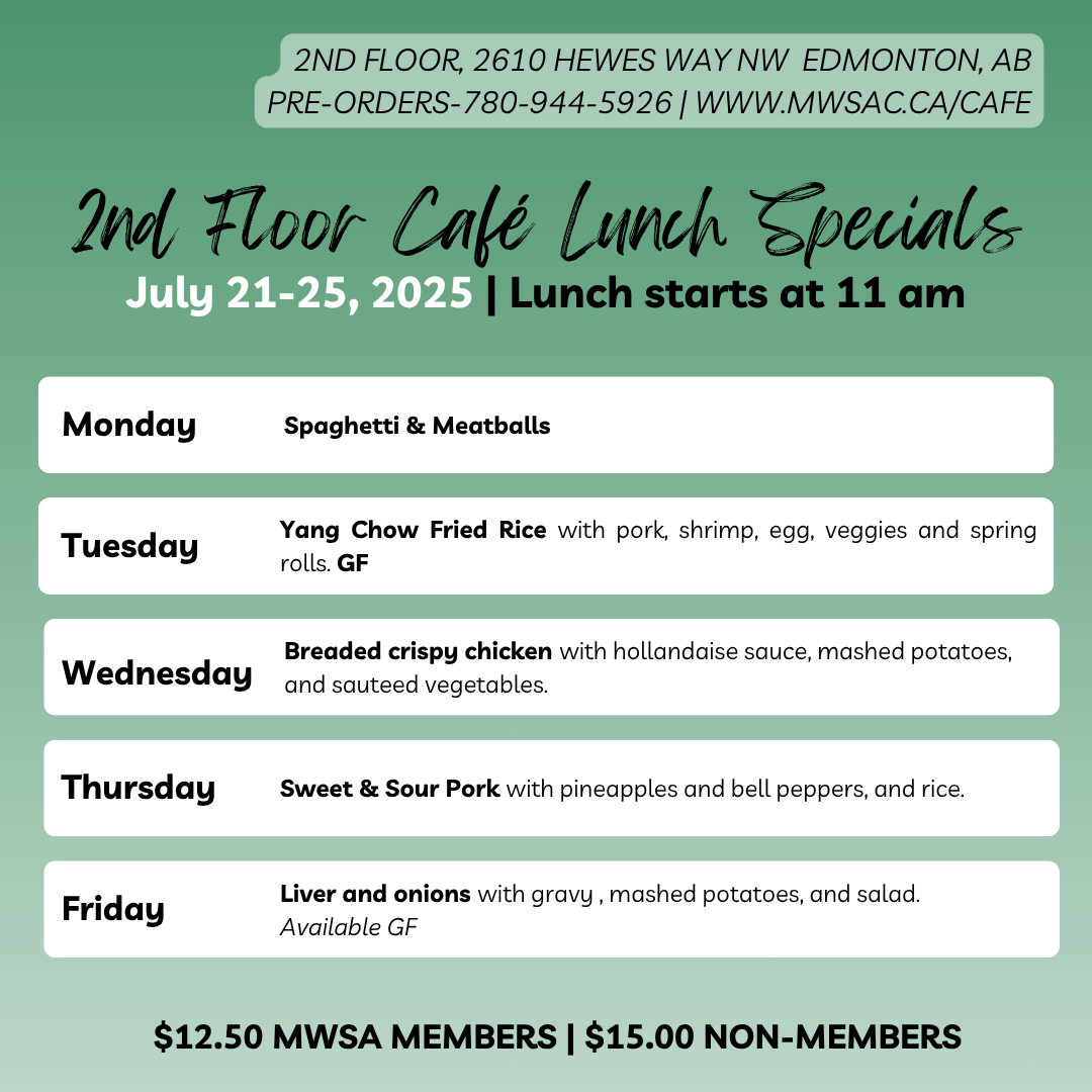 mwsa 2nd floor cafe lunch specials july
